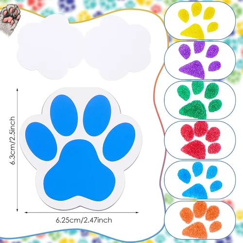 Vista 2 de Chinco 24 Pcs Dog Party Favors Dog Notebook Paw Print Note Puppy Paw Pads Colorful Notepads Gift Filled for Animal Lovers Kids School Classroom