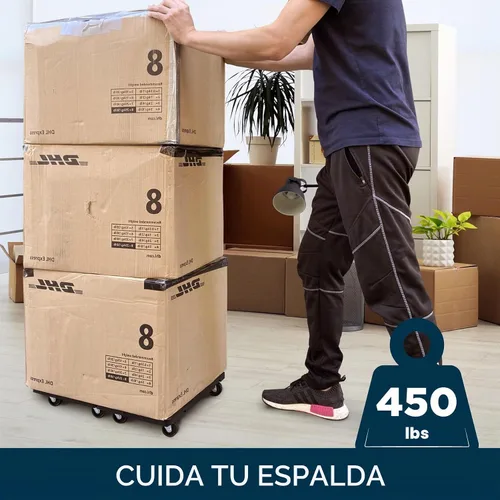 Vista 5 de Muñeco de muebles para mudanza, paquete de 2, multifuncional y resistente con ruedas, capacidad de 450 libras, fabricado en Taiwán