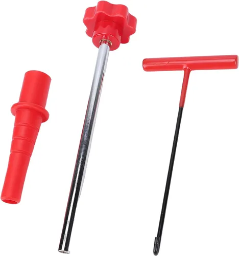Vista 5 de Quick Change Tire Valve Tool Kit, Valve Stem Core Replacement Installation Tool with T Shape Hook for Cars ATVs Trucks Light Trailers Using TR413