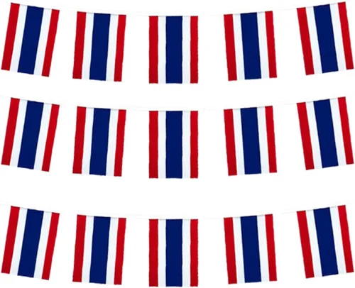 Vista 42 de Bandera de Australia, pequeña cadena de banderas australianas, mini banderas australianas, utilizada para fiestas, escuela, eventos deportivos