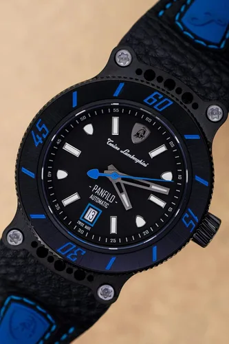 Vista 7 de Tonino Lamborghini Panfilo - Reloj automático azul TLF-T03-4