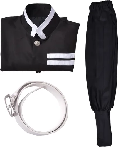 Vista 5 de miccostumes Disfraz de cosplay de Black Corps para hombre, uniforme negro