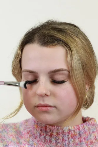 Vista 8 de Cepillo de limpieza para extensiones de pestañas, cepillo de champú, suave, curvado, esponjoso, limpieza (1 paquete, rosa)
