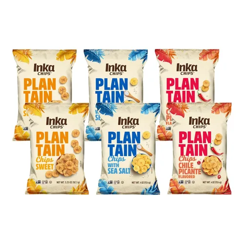 Vista 14 de Inka Crops Inka Chips- Chile Picante - Chips de plátano picante, 4 onzas (paquete de 6)