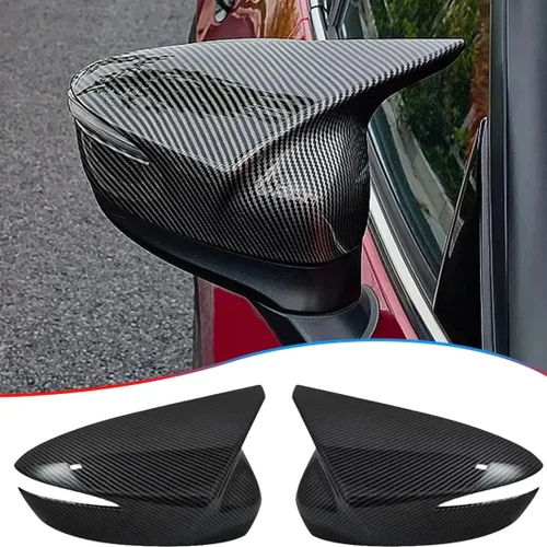 Vista 8 de MUXEE 2 tapas de cubierta de espejo trasero deportivo para Mazda CX5 CX-5 2015 2016/CX3 CX-3 2016-2021 ABS cubierta de espejo de ala de puerta Negro
