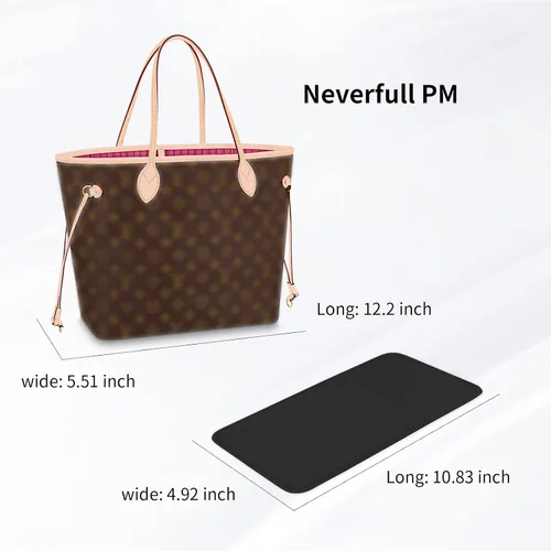 Vista 6 de Organizador de fieltro para bolso, organizador de bolsas adecuado para Speedy 30, Neverfull PM y organizador de moldeador de base para bolsa de mano