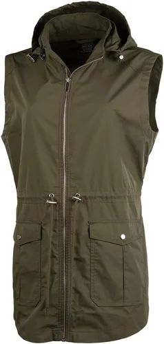 Vista 3 de Charles River Apparel Chaleco utilitario Bristol para mujer, chaleco de moda ajustado más largo