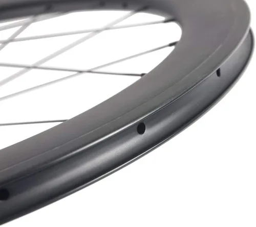 Vista 5 de Superteam 2.362 in Wheelset 700c Clincher 0.984 in U-Shape Carbon Fiber Wheel
