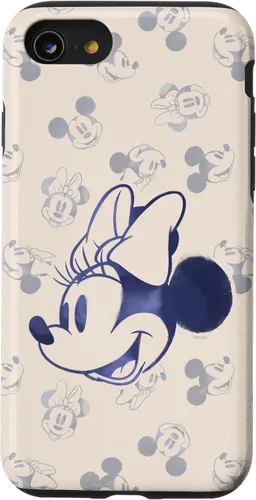 Vista 18 de Funda clásica retro vintage para iPhone 16 Disney Minnie y Mickey Mouse Heads