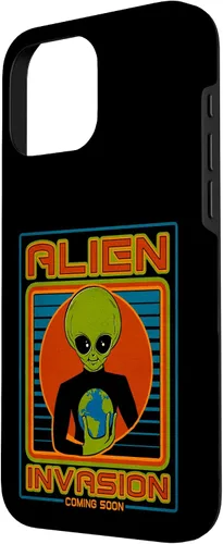 Vista 50 de Funda para iPhone 13 Pro Max Alien Invasion 1984 Tech Noir Distopía