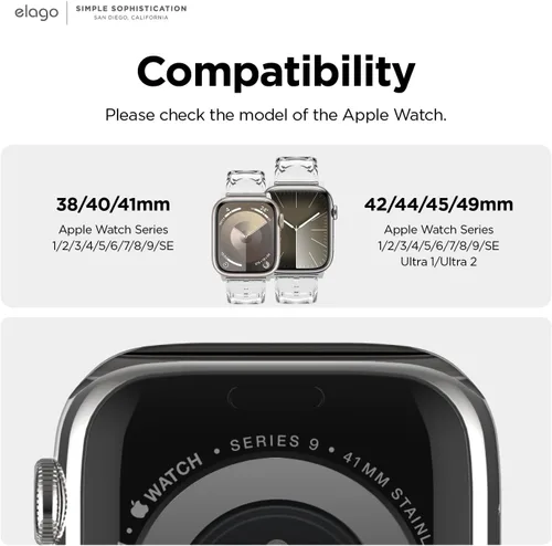 Vista 4 de elago Correa BT21 compatible con Apple Watch Series ULTRA/SE/9/8/7/6/SE/5/4/3/2/1 [producto oficial]