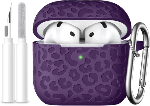 Vista 23 de Funda compatible con AirPods Pro 3 con grabado de leopardo APPro3-Negro