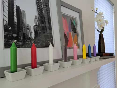 Vista 9 de 20 velas negras 4 pulgadas de alto y 3/4 pulgadas de diámetro Suministros de brujería para tu altar, hechizos, encantos y rituales personales