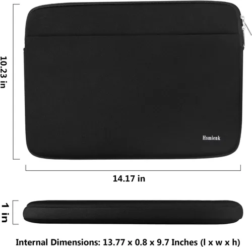 Vista 4 de Funda para laptop de 13.3 pulgadas, cubierta protectora para laptop, bolsa de transporte para tableta compatible con MacBook Air/MacBook Pro