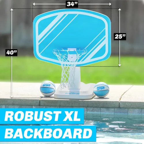 Vista 4 de GoSports Splash Hoop PRO - Elige tu color - Juego de baloncesto para piscina; incluye una canasta de baloncesto para agua para colocar junto a