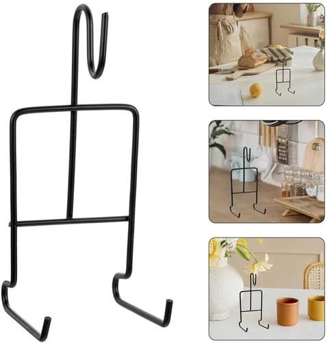 Vista 3 de UPKOCH Soporte de exhibición dorado para taza de té y platillo, soporte para taza de té, organizador de taza de café de metal para tetera, soporte