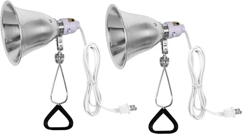 Vista 11 de Simple Deluxe Paquete de 1 lámpara de abrazadera de 10.5 pulgadas, enchufe E26 de 250 vatios (bombilla no incluida), reflector de aluminio y base