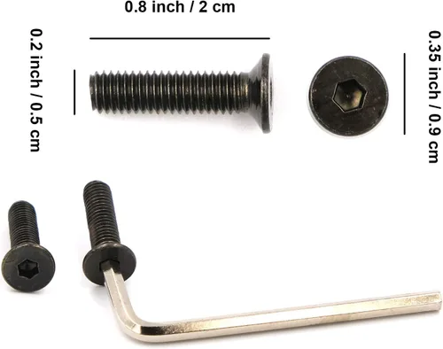 Vista 3 de 1 juego de pernos de tornillo de volante cónicos negros para Nardi Personal OMP para Momo (negro plano)