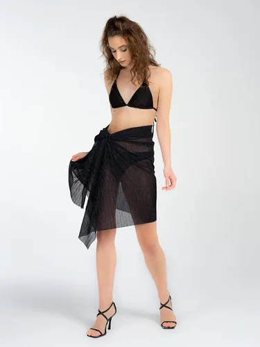 Vista 7 de Light Shimmer, pareo con hilo metálico para mujer, cubierta ligera para playa, cubierta de traje de baño plegable