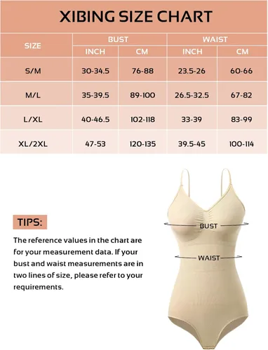 Vista 6 de Xibing Faja moldeadora para mujer, body con control de abdomen, sin mangas, ajustable, sin mangas