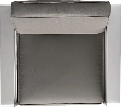 Vista 11 de Christopher Knight Home Cape Coral - Sillas de aluminio para exteriores con mesa auxiliar, color caqui y plateado
