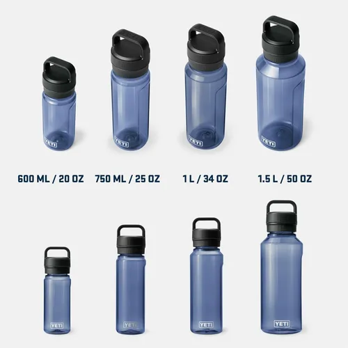 Vista 5 de YETI Botella de agua Yonder con tapa Yonder Chug, ligera, a prueba de fugas y sin BPA