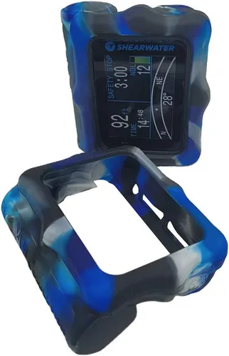 Vista 9 de Funda protectora de silicona para computadora de buceo Shearwater Perdix/Perdix 2/Perdix AI (Negro)
