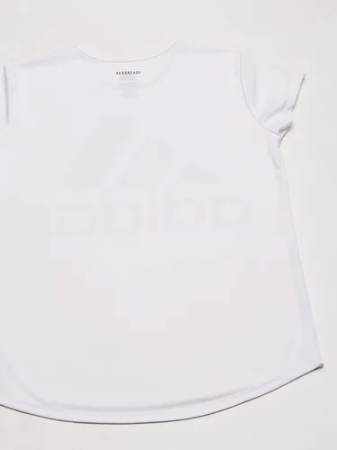 Vista 5 de adidas Camiseta de manga corta con cuello redondo arcoíris para niña Blanco