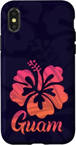 Vista 5 de Guam Hibiscus Flower Hafa Adai Guamanian Island Pride Case for iPhone 17