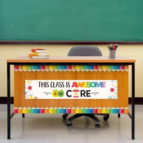 Vista 5 de CTP Apple Time Welcome - Banner de 2 caras (doble cara 1 frase en cada lado) (11024 Creative Teaching Press)