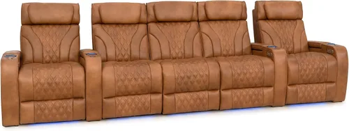 Vista 38 de Seatcraft Luminis LT - Asiento de cine en casa, reclinable, color rojo