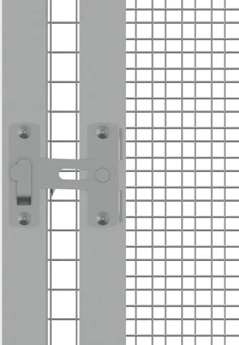 Vista 3 de vidaXL Jaula para pájaros gris 43.7"x42.1"x83.3" acero galvanizado