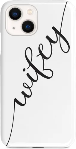 Vista 23 de Inspired Cases - Compatible con iPhone Xs Max - Funda protectora con textura 3D para Apple iPhone Xs Max - Esposo y esposa - Wifey