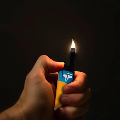 Vista 7 de Kasher EZ Reach - Encendedor de velas con herramienta de velas, varita extendida, ideal para iluminar tarros de velas perfumadas, camping, Azul