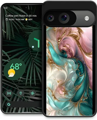 Vista 84 de Compatible con Google Pixel 4A 5G Mobile Case Creative Acrylic Back Panel Silicona Edge Case Slim Protección Especialmente para Google Pixel 4A 5G