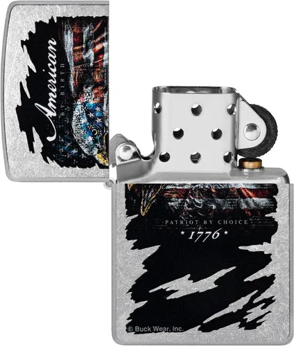 Vista 15 de Zippo encendedores con la bandera de EE. UU.