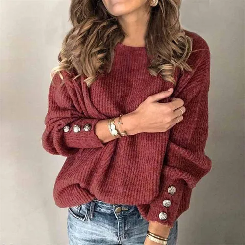 Vista 2 de Suéteres sexys para mujer, sudadera de punto a rayas de moda con cuello alto, sudaderas con capucha