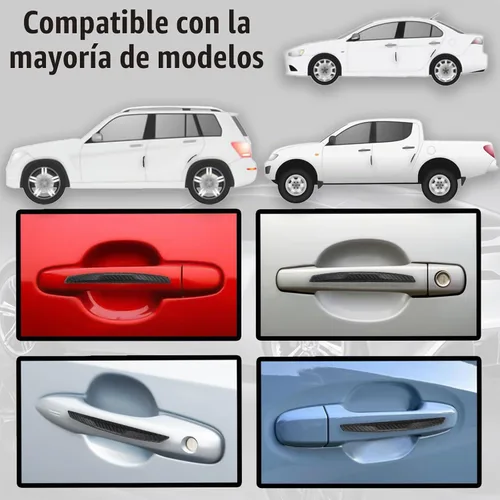 Vista 5 de 4 piezas protectores universales de borde de puerta de automóvil, protector de silicona para parachoques de carrocería de automóvil, moldura