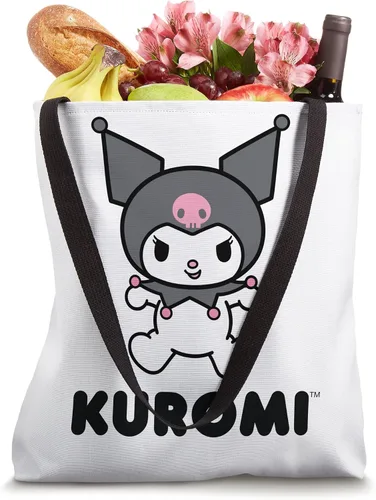 Vista 4 de Kuromi Character - Bolsa de mano delantera y trasera Blanco 16 pulgadas
