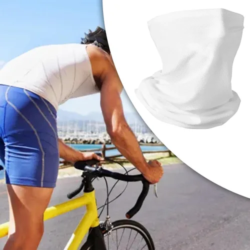 Vista 2 de Cooling Neck Gaiter 2-Pack with Ear Loops - Windproof Sun Protection Face Cover for Men & Women, Lightweight & Breathable for Outdoor Activities