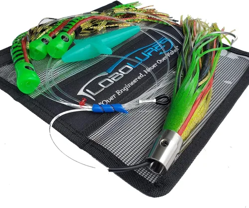 Vista 2 de Lobo Lures #221 Atún Magic Skipjack híbrido UV 12" acero inoxidable Jet Head Pesca Daisy Chain Bluefin Atún Señuelo
