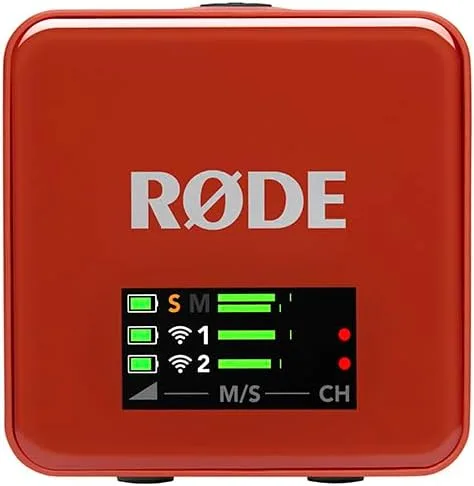 Vista 4 de RØDE Wireless GO (Gen 3) - Micrófono inalámbrico compacto - Audio impecable, grabación de punto flotante de 32 bits, control automático de nivel