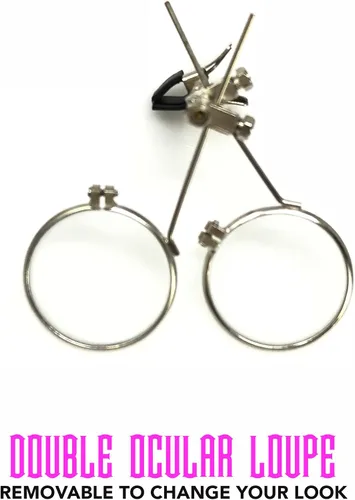 Vista 47 de Lentes estilo victoriano Steampunk con diseño de brújula, lentes de colores y lupa ocular