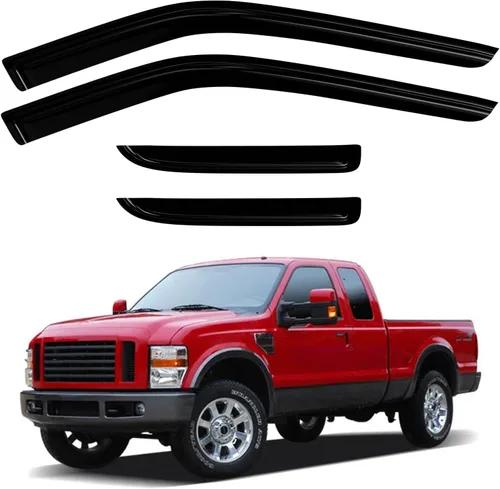 Vista 18 de 4 protectores de lluvia para Chevy Equinox 2010-2017, viseras de ventana, deflectores, parasoles, cinta de ventilación en canal hacia fuera
