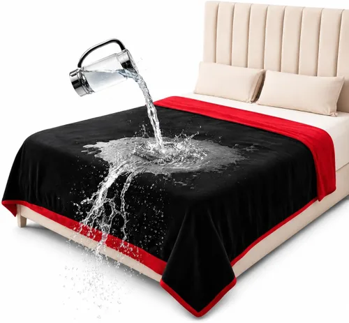 Vista 10 de Bedding Aid-Manta de franela impermeable para la intimidad de la cama, manta para momentos de amor y placer para adultos, 100% a prueba de fugas