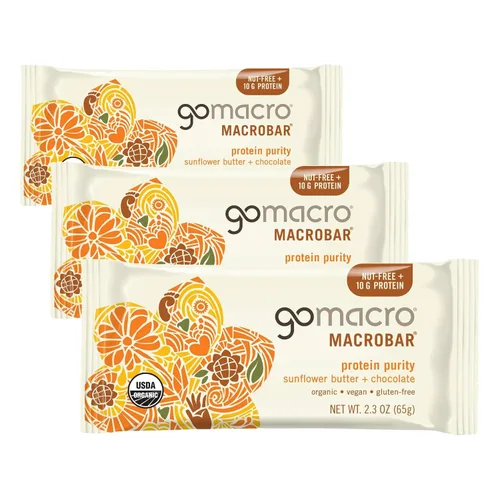 Vista 15 de GoMacro MacroBar - Barra de proteína vegana orgánica de plátano y mantequilla de almendras, 2.3 onzas