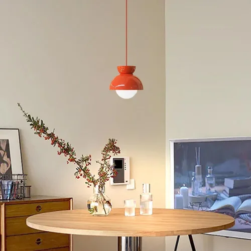 Vista 2 de Lámparas colgantes modernas para isla de cocina, pantalla de vidrio blanco leche, lámparas colgantes con cable ajustable para comedor, dormitorio