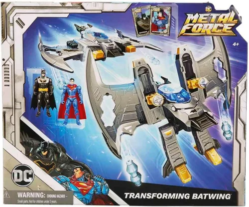 Vista 7 de DC Comics Metal Force Transforming Batwing, juego 2 en 1