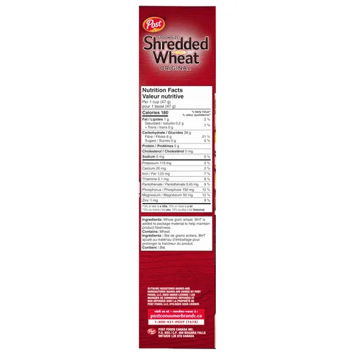 Vista 2 de Post Cereal original de trigo triturado tamaño cuchara 18.52 oz