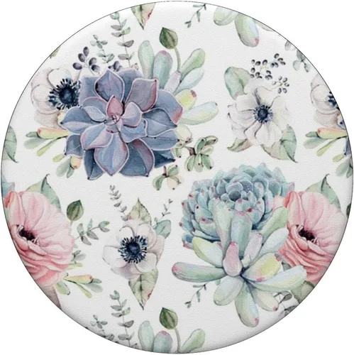 Vista 3 de Patrón de estampado floral de flores botánicas de moda para Flo PopSockets PopGrip: agarre intercambiable para teléfonos y tabletas